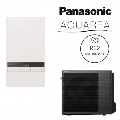 Akcijinis Panasonic šilumos siurblio 7kW ir vandens šildytuvo komplektas 1