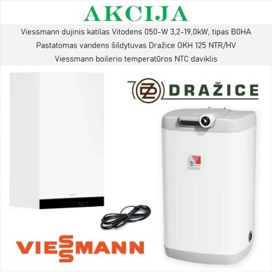 Akcijinis Viessmann ir Dražice šildymo įrangos komplektas Akcijinis Viessmann ir Dražice šildymo įrangos komplektas