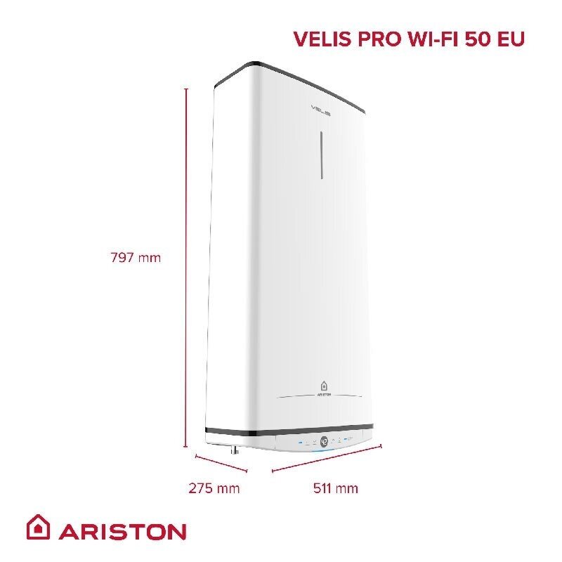 Ariston vandens šildytuvas VELIS PRO DRY WiFi 50 EU 45 l. 3 Ariston vandens šildytuvas VELIS PRO DRY WiFi 50 EU 45 l. 3