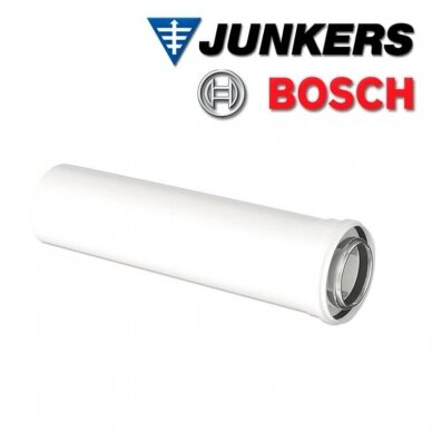 Bosch kamino prailginimas Ø60/100, L-1000mm Bosch kamino prailginimas Ø60/100, L-1000mm