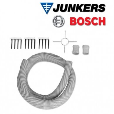 Bosch lankstaus dūmtraukio komplektas Ø60 12,5m. Bosch lankstaus dūmtraukio komplektas Ø60 12,5m.