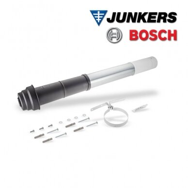 Bosch pagrindinis kamino komplektas C33x Ø80/125, vertikalus Bosch pagrindinis kamino komplektas C33x Ø80/125, vertikalus