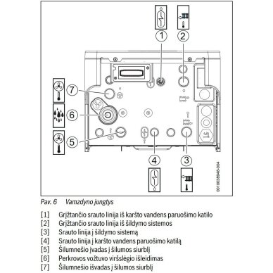Bosch šilumos siurblio oras-vanduo vidinis blokas Compress 5800iAW 12 E 3 Bosch šilumos siurblio oras-vanduo vidinis blokas Compress 5800iAW 12 E 3