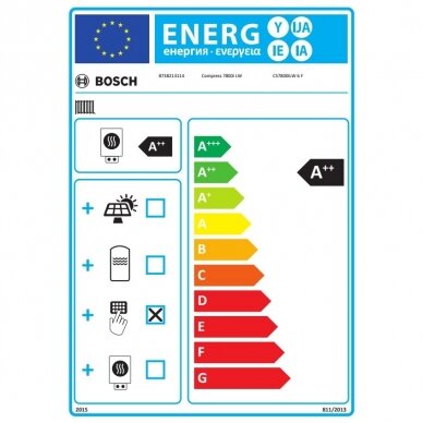 Bosch šilumos siurblys gruntas-vanduo Compress 7800i LW 6 F 2-6 kW 2 Bosch šilumos siurblys gruntas-vanduo Compress 7800i LW 6 F 2-6 kW 2