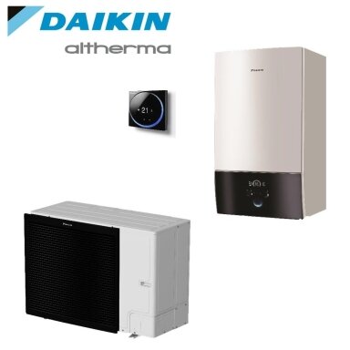 Daikin Altherma 3 R šilumos siurblys 15,96kW su 6kW el.tenu EBBX16D6V / ERLA16DW17