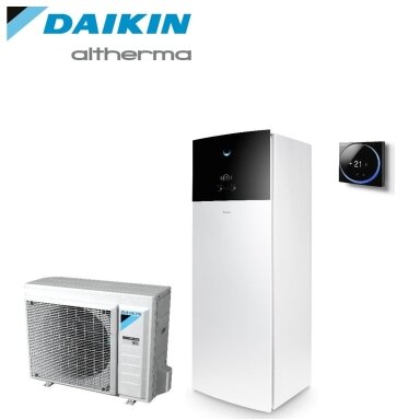 Daikin Altherma 3 R šilumos siurblys 9,37kW su 230l. vandens šildytuvu ir 9kW el.tenu