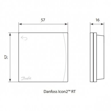 Danfoss Icon2™ bevielis virštinkinis temperatūros jutiklis 088U2120 1 Danfoss Icon2™ bevielis virštinkinis temperatūros jutiklis 088U2120 1