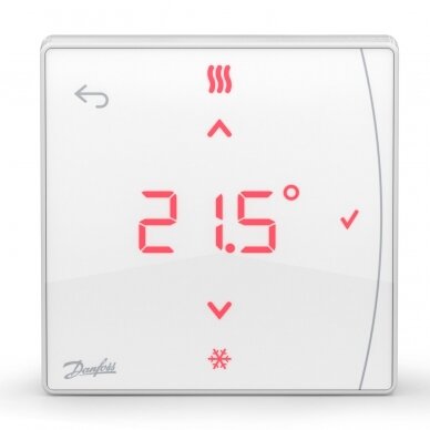 Danfoss Icon2™ bezvadu telpas termostats ar displeju un IR sensoru 088U2122 Danfoss Icon2™ bezvadu telpas termostats ar displeju un IR sensoru 088U2122