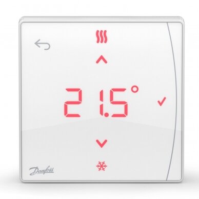 Danfoss Icon2™ bevielis patalpos termostatas su ekranu ir IR jutikliu 088U2122