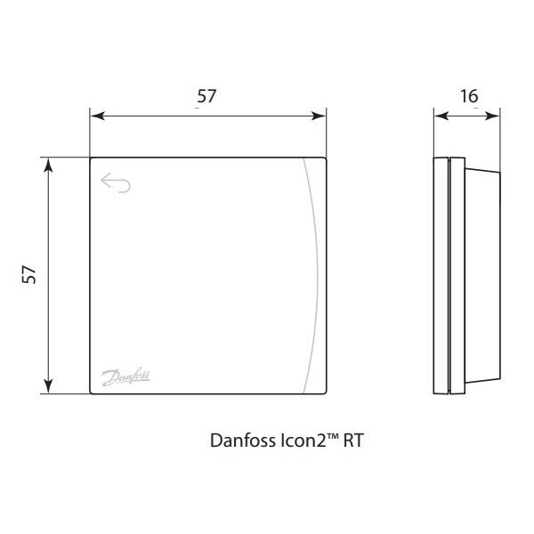 Danfoss Icon2™ bezvadu telpas termostats ar displeju un IR sensoru 088U2122 3 Danfoss Icon2™ bezvadu telpas termostats ar displeju un IR sensoru 088U2122 3