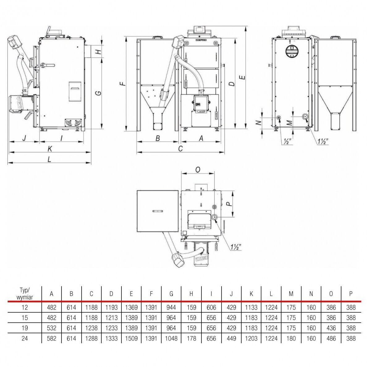 DEFRO granulu katls Firewood Duo 15 kW 4 DEFRO granulu katls Firewood Duo 15 kW 4