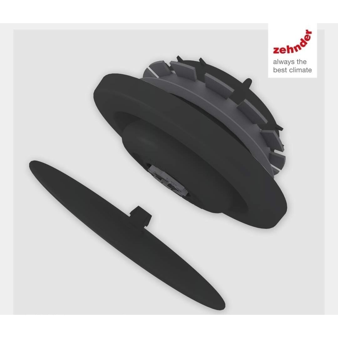 Zehnder ComfoValve LUNA E125 Black nosūces vārsti Zehnder ComfoValve LUNA E125 Black nosūces vārsti