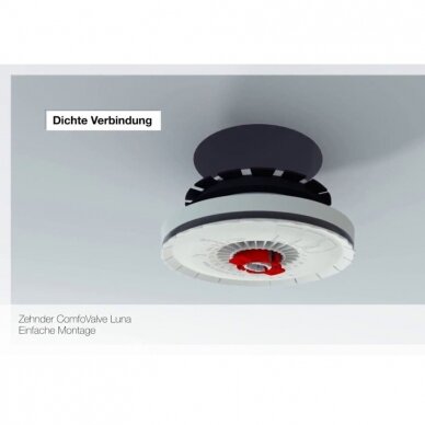 Zehnder ComfoValve LUNA E125 Black nosūces vārsti 1