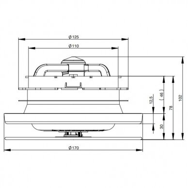 Zehnder ComfoValve LUNA E125 Black nosūces vārsti 3 Zehnder ComfoValve LUNA E125 Black nosūces vārsti 3