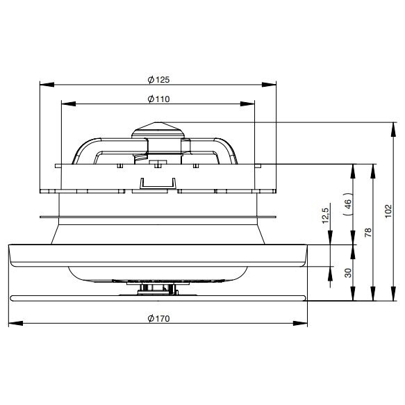 Väljatõmbeplafoon Zehnder ComfoValve Luna E125 3