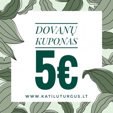 Dovanų kuponas 5 € Dovanų kuponas 5 €