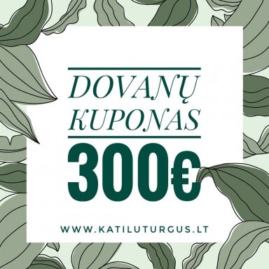Dovanų kuponas 300 € Dovanų kuponas 300 €
