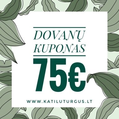 Dovanų kuponas 75 € Dovanų kuponas 75 €