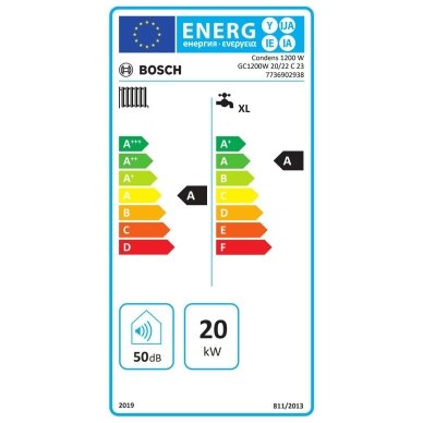 Gāzes katls Bosch Condens 1200W 20/22C 3 Gāzes katls Bosch Condens 1200W 20/22C 3