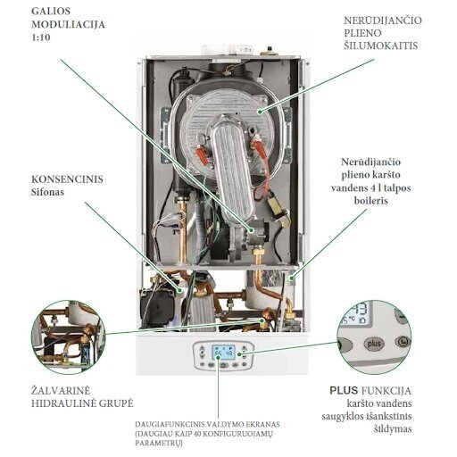 Dujinis kondensacinis katilas italtherm Time Micro 27 K 1 Dujinis kondensacinis katilas italtherm Time Micro 27 K 1