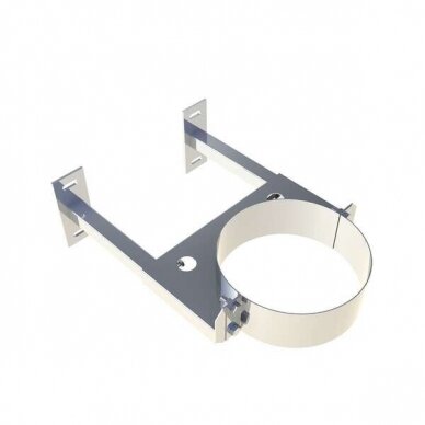 Dvisienio izoliuoto nerūdijančio plieno dūmtraukio sieninis tvirtinimas Dn225mm Dvisienio izoliuoto nerūdijančio plieno dūmtraukio sieninis tvirtinimas Dn225mm
