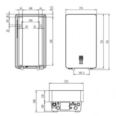 Elektriskais katls Teknix ESPRO 6kW ar integrētu WiFi 3 Elektriskais katls Teknix ESPRO 6kW ar integrētu WiFi 3