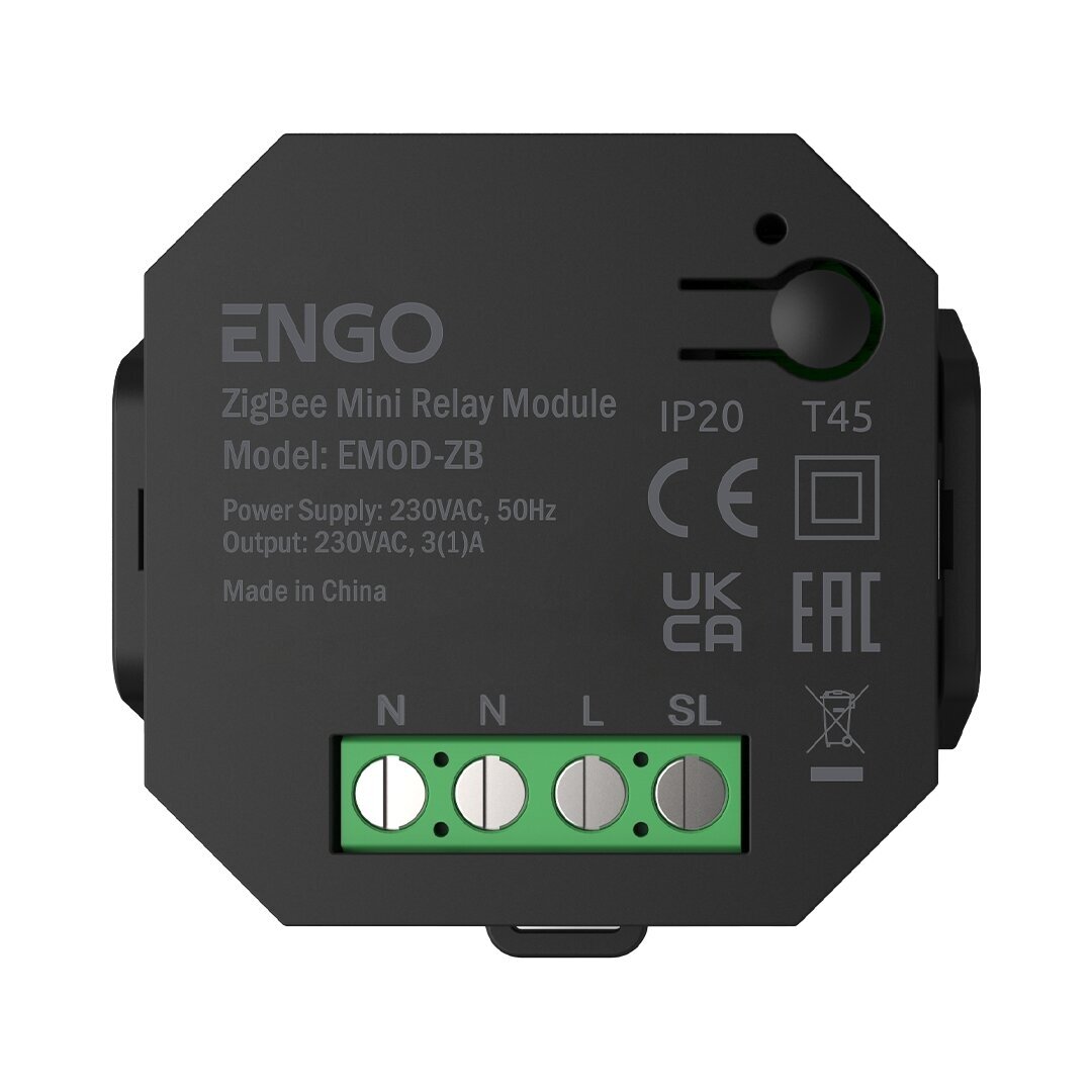 ENGO belaidis relės modulis su „ZigBee“ kartotuvo funkcija, 230V