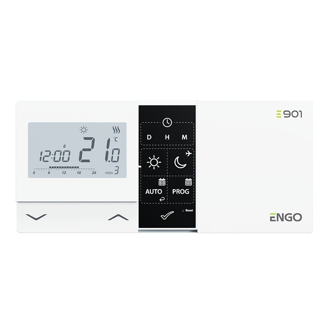 ENGO E901 vadu programmējamais temperatūras regulators 1 ENGO E901 vadu programmējamais temperatūras regulators 1