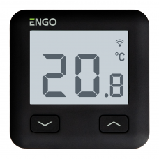 ENGO E10 internetinis, potinkinis temperatūros reguliatorius Wi-Fi, 230V, juodas