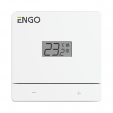 ENGO EASY laidinis, virštinkinis temperatūros reguliatorius, 230V, baltas