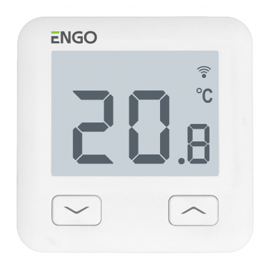 ENGO E10W230WIFI netipõhine, süvistatav, termostaat, Wi-Fi, 230V