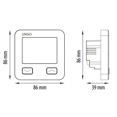 ENGO E10W230WIFI Wi-Fi termostats 230V 1 ENGO E10W230WIFI Wi-Fi termostats 230V 1