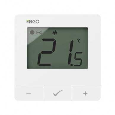 ENGO E25-230W interneta virsapmetuma termostats ZigBee, 230V, balta ENGO E25-230W interneta virsapmetuma termostats ZigBee, 230V, balta