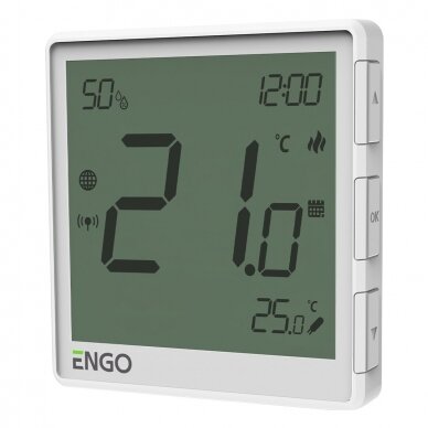 ENGO ONE internetinis, potinkinis temperatūros reguliatorius „ZigBee“, 230V, baltas 1