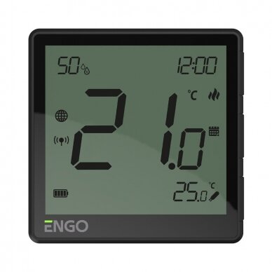 ENGO ONE internetinis, virštinkinis temperatūros reguliatorius „ZigBee“, akumuliatorinis