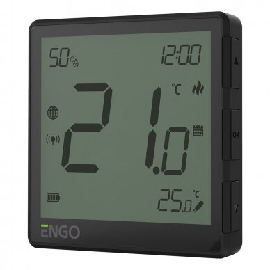 ENGO EONEBATB Zigbee gudrais termostats, Li-Ion baterija 1