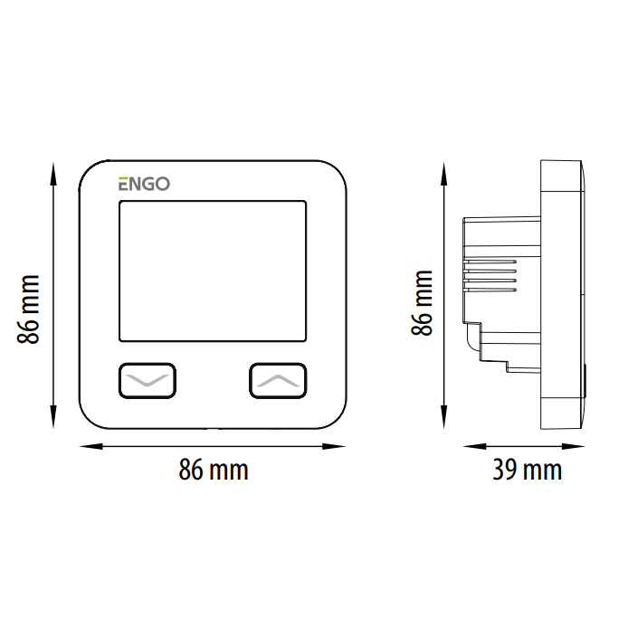 ENGO E10W230WIFI Wi-Fi termostats 230V 1 ENGO E10W230WIFI Wi-Fi termostats 230V 1