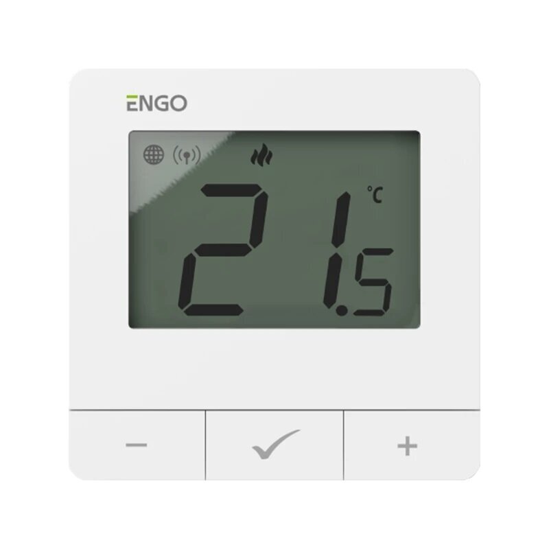 ENGO E25-230W interneta virsapmetuma termostats ZigBee, 230V, balta ENGO E25-230W interneta virsapmetuma termostats ZigBee, 230V, balta