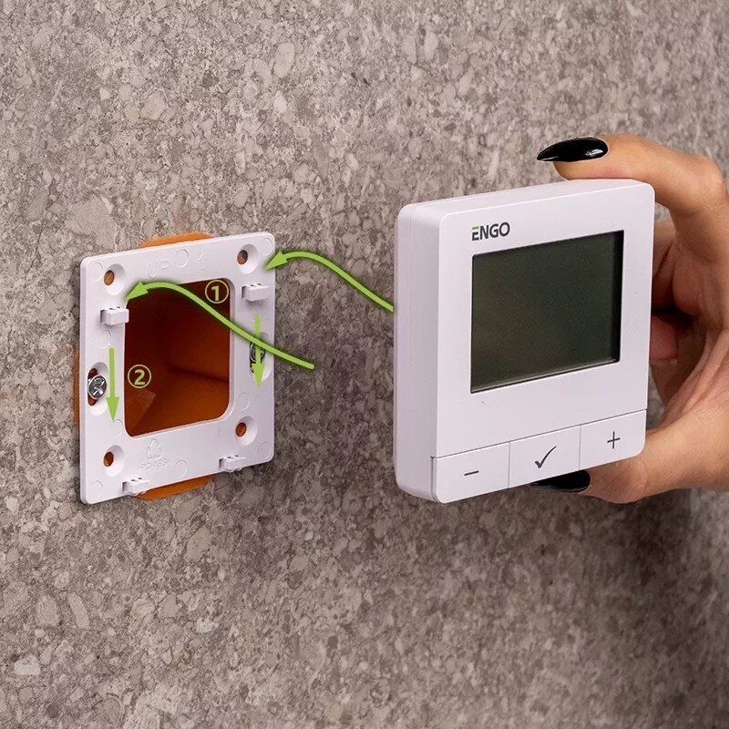 ENGO E25-24W išmanusis termostatas, „ZigBee”, virštinkinis, 24V 2 ENGO E25-24W išmanusis termostatas, „ZigBee”, virštinkinis, 24V 2