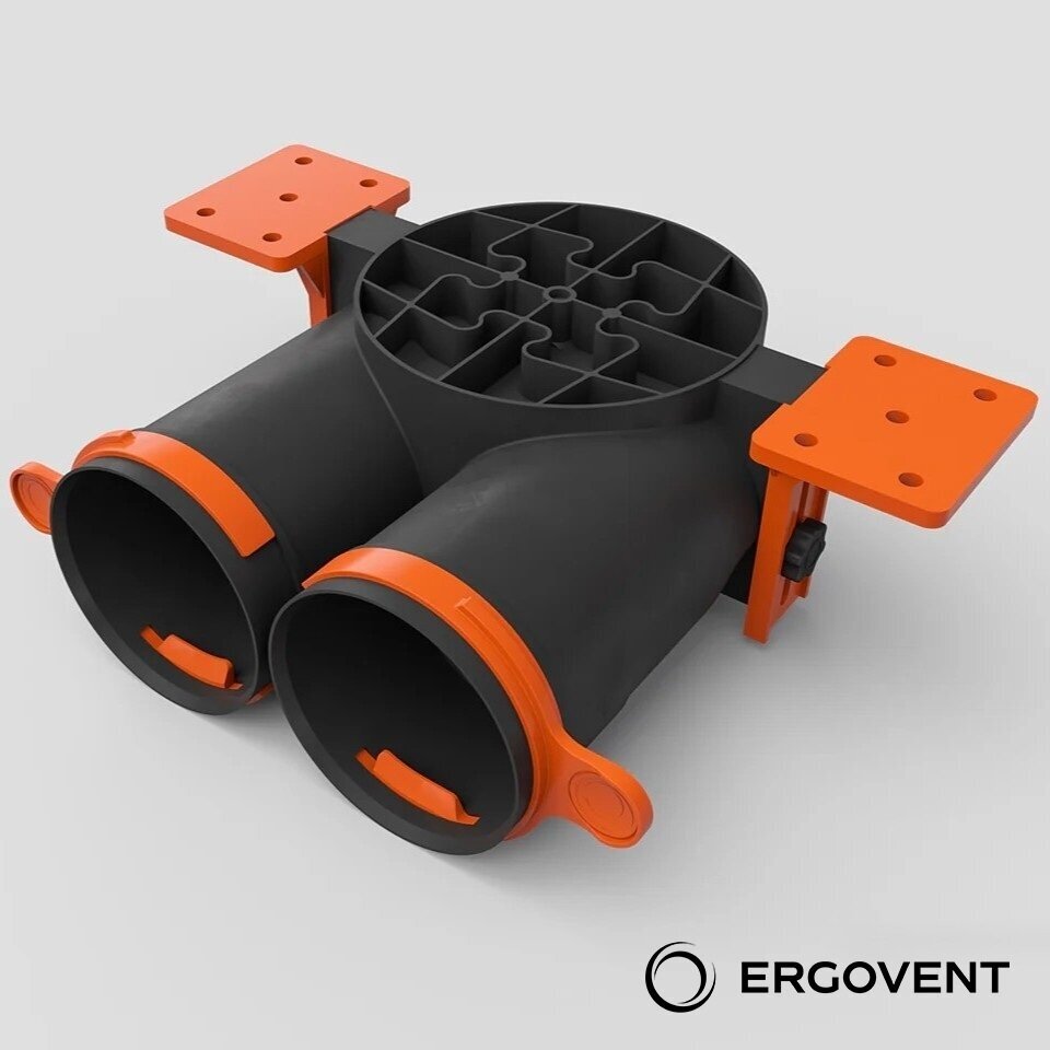ERGOVENT AERO-PRO difuzoriaus dėžutė SLIM BOX Dn125mm-2x75mm