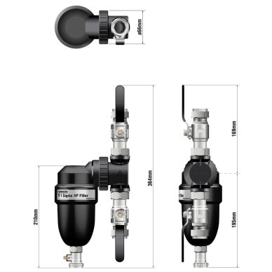 Purvo separatorius Fernox TF1 Sigma HP Filter Dn32 1 Purvo separatorius Fernox TF1 Sigma HP Filter Dn32 1
