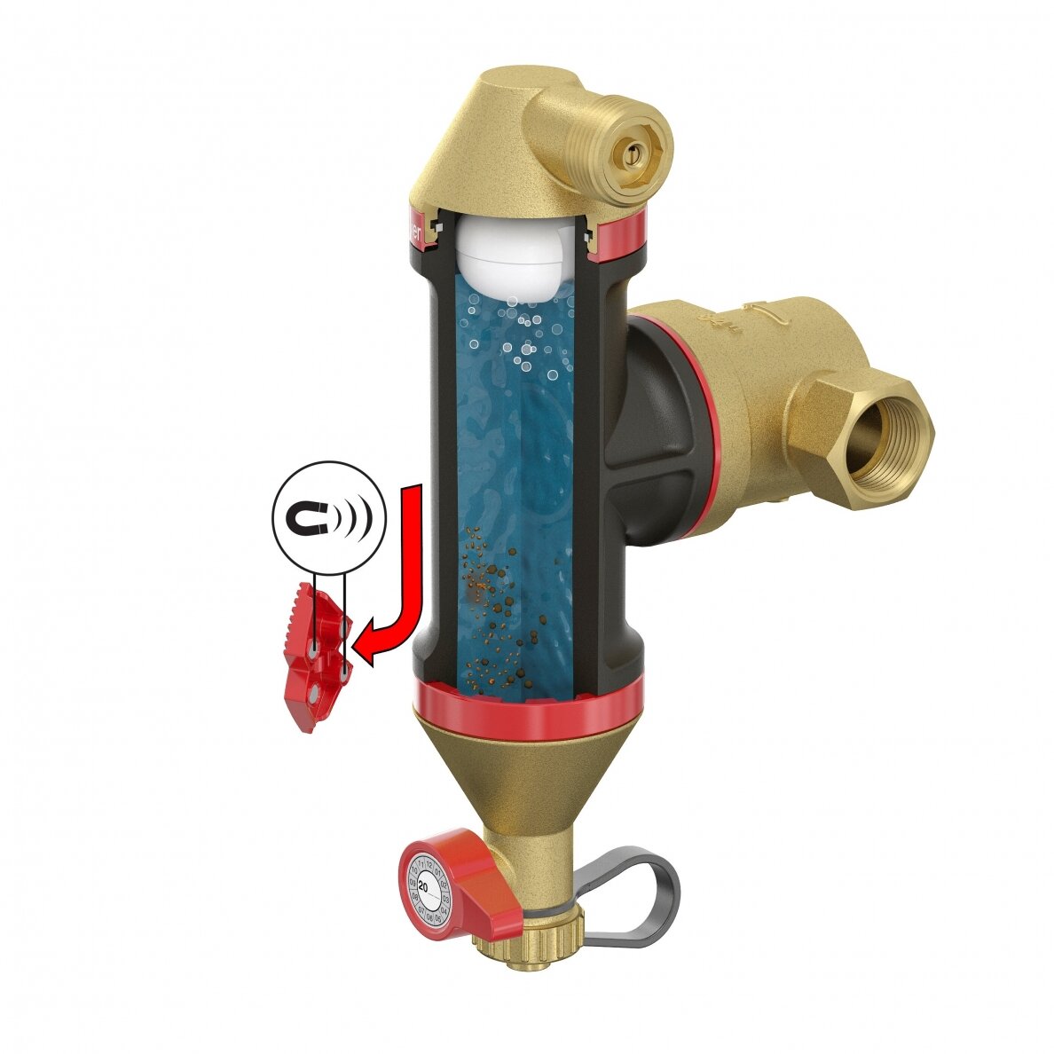 Flamco gaisa un netīrumu atdalītājs Flamcovent Clean Smart 1 1⁄4" 2 Flamco gaisa un netīrumu atdalītājs Flamcovent Clean Smart 1 1⁄4" 2