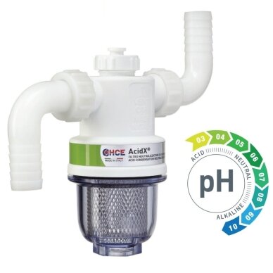 HCE ACID X® VENT skābā kondensāta neitralizācijas filtrs ø16 mm
