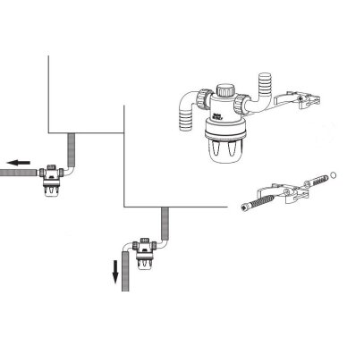 HCE ACID X® VENT skābā kondensāta neitralizācijas filtrs ø16 mm 1