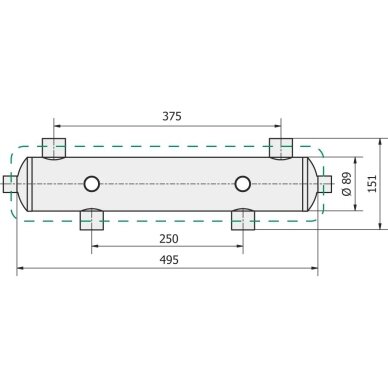 Hidraulinis indas su nuimama izoliacija Kamen SH1NA1-OC; kvs 3,8m3/val; iki 70kW 2