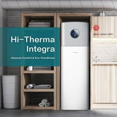 Hisense šilumos siurblys oras-vanduo Hi-Therma Integra 10,0kW R32 1 Hisense šilumos siurblys oras-vanduo Hi-Therma Integra 10,0kW R32 1