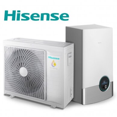 Hisense šilumos siurblys oras-vanduo Hi-Therma Split 6,0kW R32 Hisense šilumos siurblys oras-vanduo Hi-Therma Split 6,0kW R32