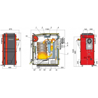 Cietā kurināmā katls Kalvis K-2-16N 2 Cietā kurināmā katls Kalvis K-2-16N 2