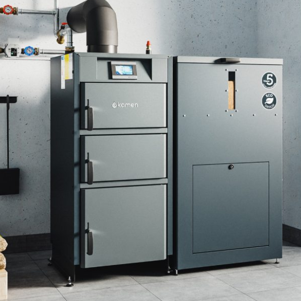 Granulu apkures katls Kamen PELLET Kompakt LUX 24kW 3