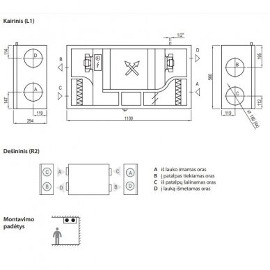 Komfovent rekuperatorius Domekt CF 200 F C8 1 Komfovent rekuperatorius Domekt CF 200 F C8 1
